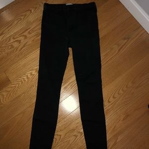 ABERCROMBIE HIGH WAISTED BLACK SKINNY JEANS